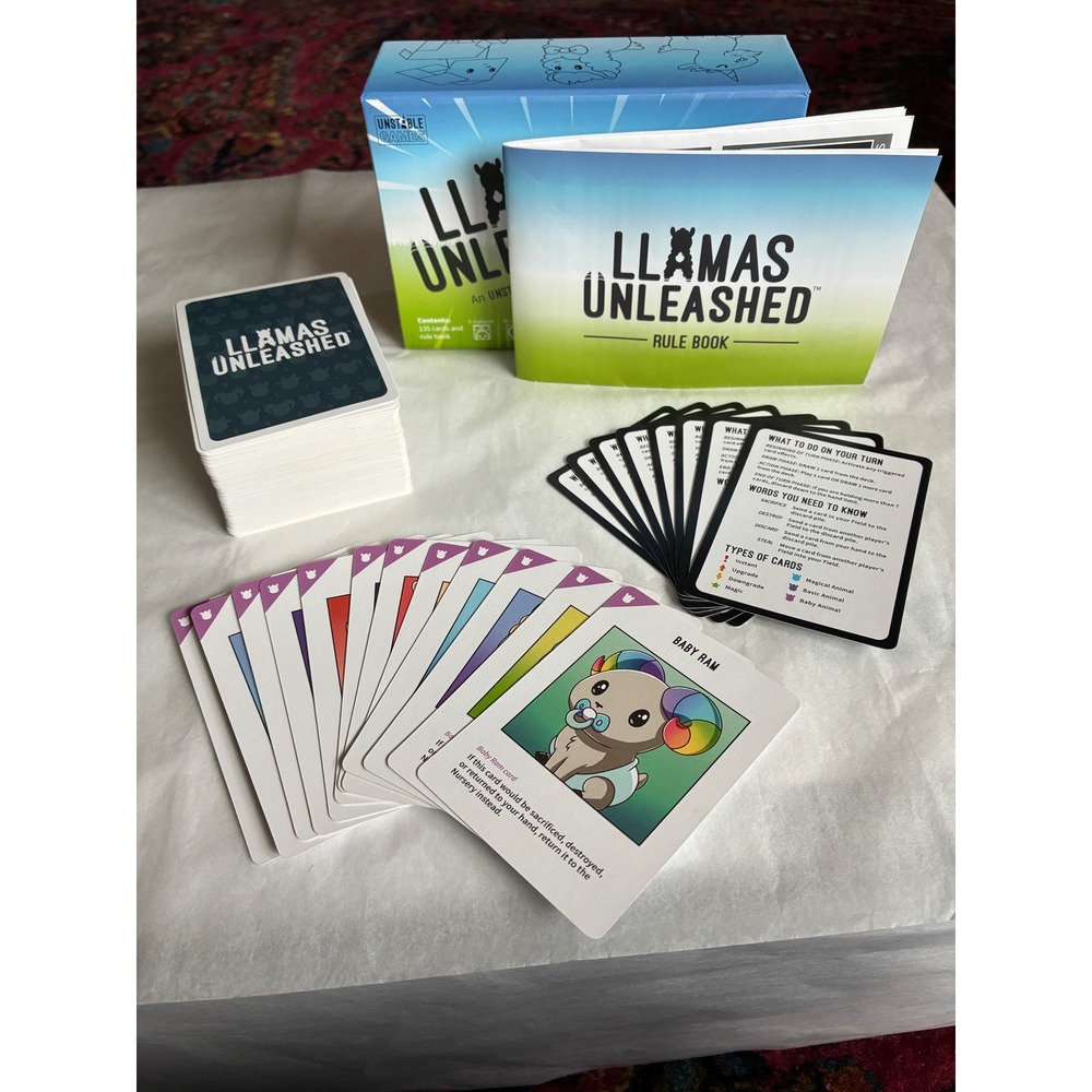 Llamas Unleashed - Unstable Unicorns Game - 100% Complete